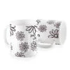 Caneca flores amo voce mae